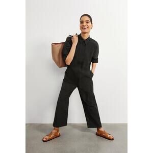 NWT G. LABEL BY GOOP Hynes Utility Jumpsuit Black Collared 4